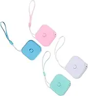 WHAMVOX Mini Sewing Tape Measure 4pcs Portable Retractable Measuring Tape for Clothing Inches Centimeters Body Measure for Crafts