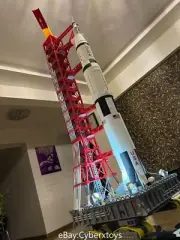 1/144 NASA Saturn V Rocket Launching Tower Frame Set Model Painted Light-up