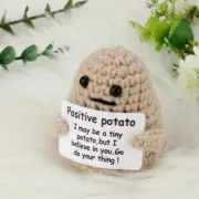 Positive Potatoes Knitting Potato Inspired Toy Tiny Dolls Funny Motivation Gifts
