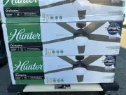 Hunter Orchestra 60 in. Indoor Matte Black Ceiling Fan with Remote and Light Kit