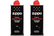 2X Zippo Premium Lighter FLUID Cigarette Genuine Petrol Refill 125ml