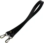 [NeaxgeandX] Genuine Leather Handbag Bag Strap Replacement Bag Handle Holder 50 cm Black