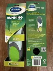 Dr Scholl’s Athletic Series Running Insoles Men’s Size 10 1/2- 14 2 Pairs New