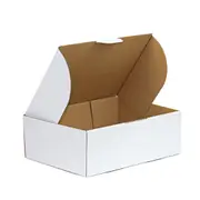 100x Mailing Box 220 x 160 x 77mm A5 Diecut White Shipping Carton B38