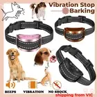Vibration Dog Training Collars Anti Bark Waterproof Rechargeable Stop Barking