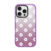 iPhone 16 Pro Impact Case MagSafe Compatible Ditsy Daisies - White