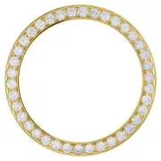 14K Yellow Gold Beadset Diamond Bezel Fits 36mm Rolex DateJust Day-Date 2.52 CT.