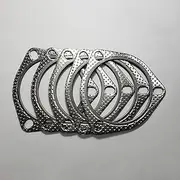 3.5" 3 Bolt MLSG High Temp Exhaust Gasket w/SS Fire Ring (Qty 5)