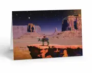 Southwest Scenic Overlook Christmas Card - 5" x 7" - 18 Cards & Envelopes- 40067