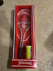 Vintage SPALDING Aluminium Tennis Racquet, With Tennis Ball Set, New In Box
