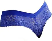 [Bigood] Women Cotton Soft Hollow Lace Underwear Brief G-String Thong Panty