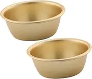 VINTORKY 2Pcs Korean Traditional Wine Bowls Compact Makgeolli Cups for Outdoor Dining Versatile Soup Dish for Parties Camping Hiking Tableware