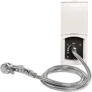 White Exterior Shower Box Kit for Caravan RV Boat Motorhome (Color : Shower with Faucet b)