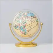 meaningful Globe World Globe Stainless Steel Base Geographic Globe 360° Rotating Educational Globes for Creative Gifts Desktop Decoration Home Decor