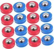 BELLIFFY 16pcs Table Football Game Accessories Rolling Pucks for Shuffleboard and Football Machines for Family Fun and Hand-Eye Coordination