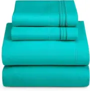 1800 TC King Size Sheets Set Deep Pocket up to 16" - Hotel Luxury Extra Soft