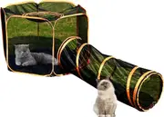 Portable Cat Playpen Outdoor Enclosures 2 in 1 Hexagon Tent