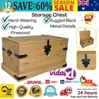 Wooden Storage Chest Cabinet Solid Wood Trunk Corona Toy Blanket Organiser Box