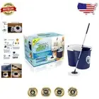Award-Winning Hand Push Spin Mop - Telescopic Handle & Super Absorbent Heads