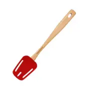 Chasseur Silicone Slotted Spoon With Beechwood Handle Red