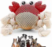 Dog Toys , Squeaky Dog Chew Toys For Small To Medium Dogs , Durable Rope Toys For Puppies , Plush In