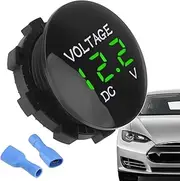 Battery Voltage Meter - Led Digital Voltmeter, 12v 24v Battery Monitor | Extensive Digital High Precision Voltage Tester, Real Time Battery Display Compact Voltage Gauge for Automotives