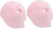 BUTIFULSIC 1 Pair Packs Nursing Pad Breast Ice Packs Breast Pad Ice Bag Ice Pop Bags Cooling Gel Pads Ice Therapy Pads Breast Cooling Pads Cooling Breast Wraps Breast Heat Therapy Fabric Pink