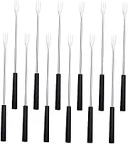 MAGICLULU Ultra-Long Handle Fondue Forks 12pc Set for Cheese Fondue Fruit Baking Stainless Steel Pp