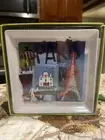 Crate &Barrel Travel Plates Set of 6 w/ original box complete Paris London Tokyo