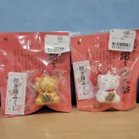 在飛比找蝦皮購物優惠-日本 神社 招財 土鈴鐺 貓咪 金色 白色 籤詩 人員 好運