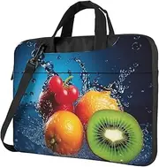 Laptop Shoulder Bag Laptop Bag Computer Bag Water drops fruits Messenger Bag for Unisex