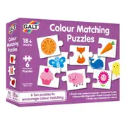 Galt Toys Colour Matching Puzzles 6 x 3 Piece Jigsaw Puzzles