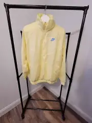 NIKE Sportswear Windrunner Woven Anorak Unlined Jacket Lemon/Univ Blue Sz-M