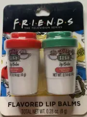 2 Coffee Cup shaped Friend’s Central Perk Coffee Flavored Lip Balm Chapstick