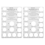 2 Pcs Finger Size Measurement Ruler Man Rings Measuring Tool Gauge