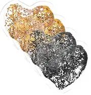 Beavorty Eye Cool Pad by 4pcs under Eye Patches Heart Shape Eye Reusable Eye Patches for Dark Circles