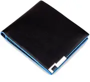 [Generic] Holder Stylish Wallet Bifold Men Wallet Purse Business Leather Card Wallet Women's Checkbook Wallets (Black, One Size)