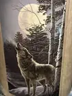 “Howling Wolf” Rachelle 40x65" Extra Long Plush Throw NEW