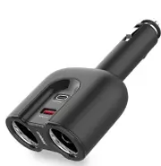 (LS) mbeat® Gorilla Power Dual Port USB-C PD & QC3.0 Car Charger with Cigar Lighter Splitter