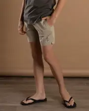 [The Mad Hueys] The Mad Hueys Boys' Skull Anchor Volley Shorts in Taupe Natural Size 10 10 Taupe Natural