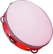 Adults Tambourine, 8 Inch Dancing Hand Drum, Music Enthusiasts Percussion Instrument, Perfect for Weddings, Parties, and Educational Rhythm Training Music Accessories