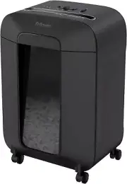 Fellowes LX85 Cross Cut Home Paper Shredder, Extended Run Time of 20 Minutes, 12