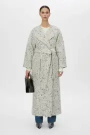 Cupola Oversized Wool Coat in Salt and Pepper - CAMILLA AND MARC® C&M