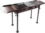 Portable Grills Outdoor Portable BBQ, Removable Plate Electric Grill, Built-in extension shelf for Outdoor Cooking Camping Beach Traveling Picnic Backyard Camping BBQ