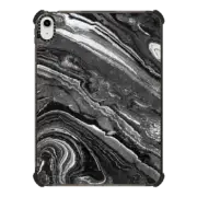 iPad 10.9-inch (10th gen) iPad Impact Case Dark painted marble lines