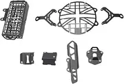 Radiator Guard,Headlight Grill,Rear Brake Fluid Cap,Front Brake Fluid Cap,Rear Master Cylinder Guard,Side Stand Extender (Black) (Combo of 6 Items) Fit for Royal Enfield Himalayan 411