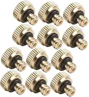 TINEASUR 12pcs Atomizing Nozzle Portable Sprayer for Garden Hose Misting Nozzle Sprinkler Watering Garden Hose Spray Outdoor Misting Sprayer Cooling Atomizing Outside Brass