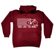 Ride Like The Wind Breast Pocket - Funny Novelty Kids Children Hoodie