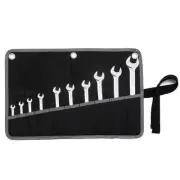 Wrench Tool Roll, 16OZ Waxed Canvas Wrench Organizer with 10 Pockets & Hangin...