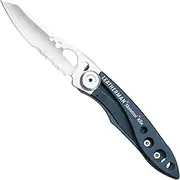 [LEATHERMAN] Skeletool KBx Multi-Purpose Knife Bottle Opener with 420HC Stainless Steel Combo Blade - Lightweight EDC Pocket Knife Tool, 2.6" Blade, 36.85 grams - Nightshade - Ideal for Outdoor Use